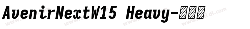 AvenirNextW15 Heavy字体转换